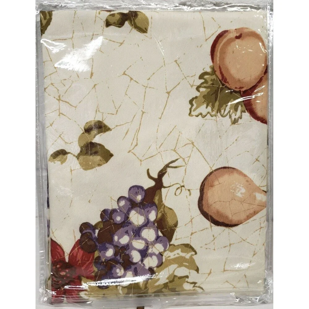 Printed Fabric Tablecloth, 60
